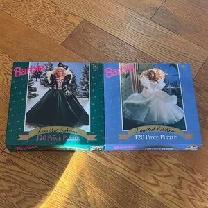 Barbie Puzzle Lot  - Elegant Green and White